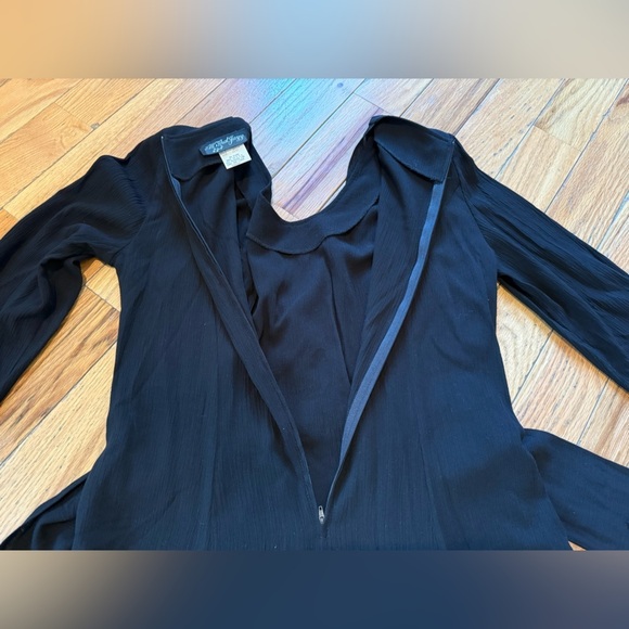 Vintage 80’s/90’s ALL THAT JAZZ Black Wrap Maxi Dress Women’s Size 11/12 - Picture 9 of 13